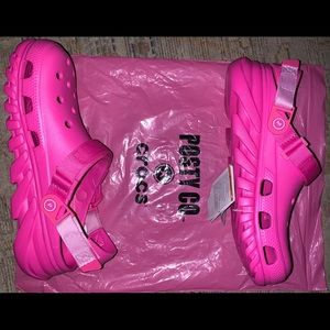 Post Malone Crocs - Electric Pink